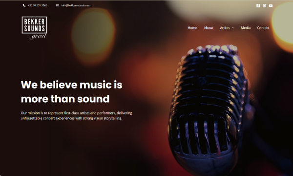 Bekker Sounds website