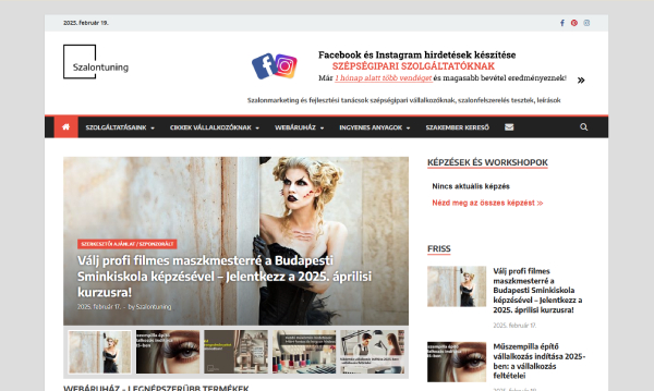 Szalontuning website